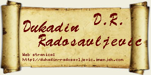 Dukadin Radosavljević vizit kartica